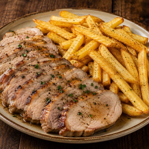 Lomo con patatas